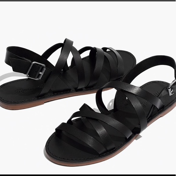 Madewell Shoes - NWOT Madewell Boardwalk  leather flat sandals